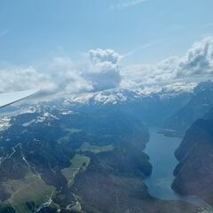 Flugwegposition um 12:10:23: Aufgenommen in der Nähe von Berchtesgadener Land, Deutschland in 2459 Meter